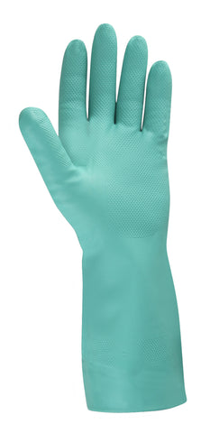 Standard Green Nitrile Gloves, 15 Mil, 13" Length