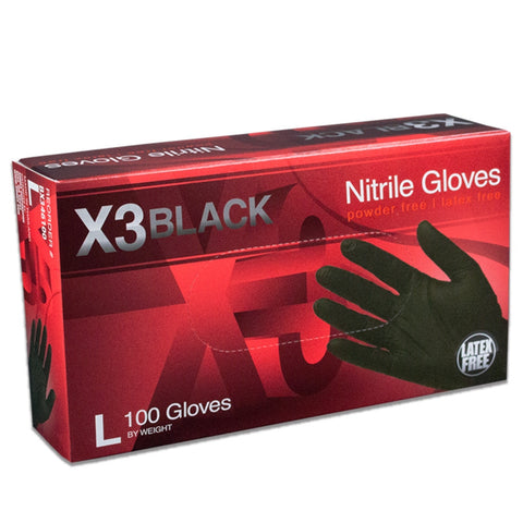 X3™ Black Nitrile Gloves