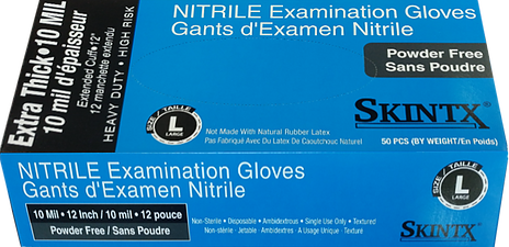 Skintx 8 Mil 12" Nitrile Exam Glove