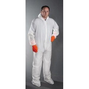 Polypropylene Coverall/Bunny suit (30 gram)